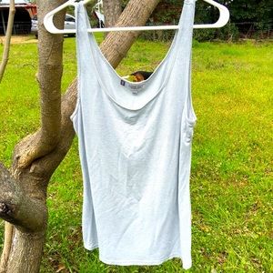 Jennifer Lopez Silver Stretch Fit Tank Top